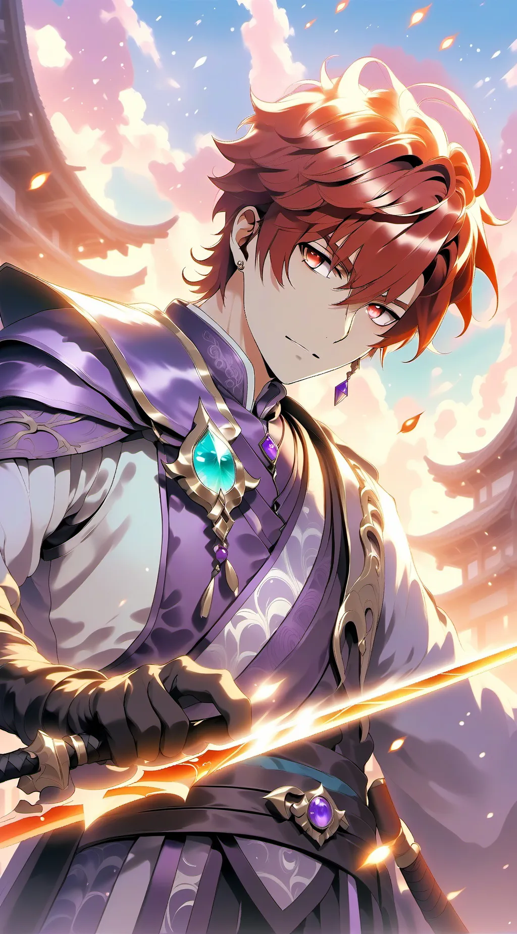 ai character: Shoto Todoroki  background