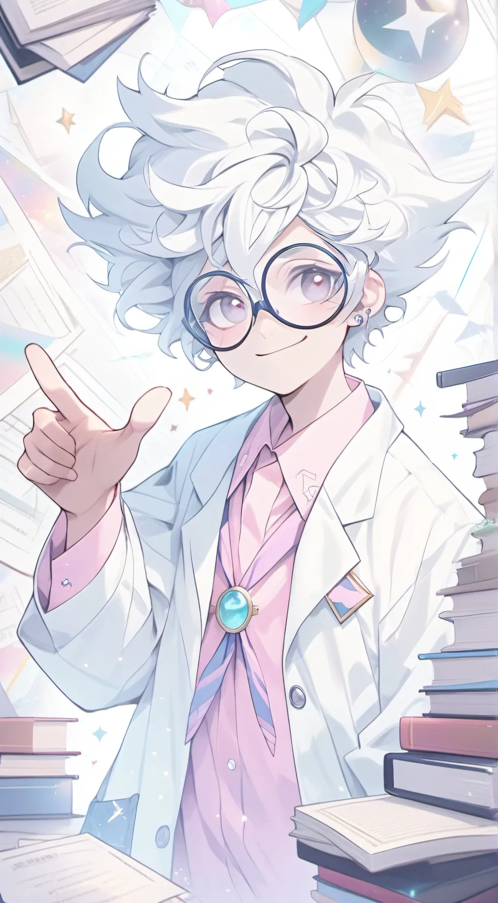ai character: Dr. Meme-o-Sapien background