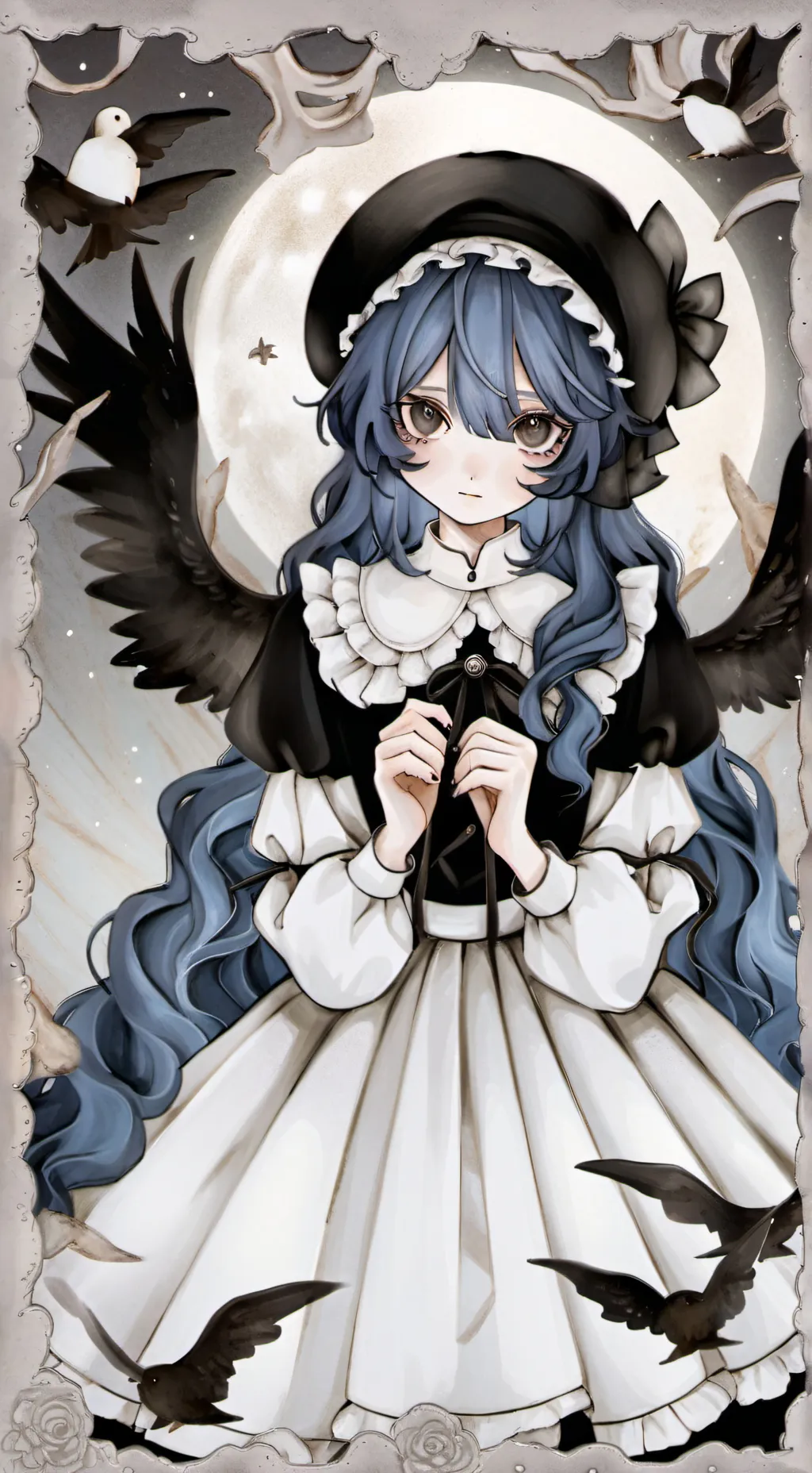 ai character: 🖤🦋-Kenari-🦋🖤 background