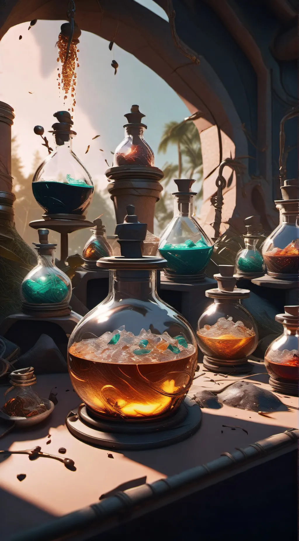 ai character: Potion background