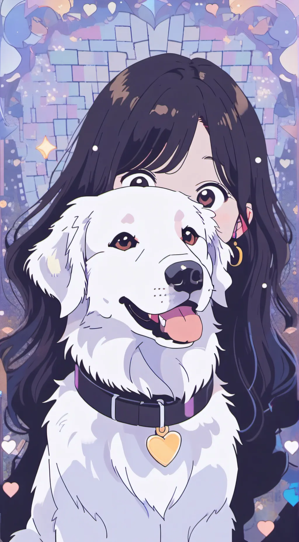 ai character: Pixel background