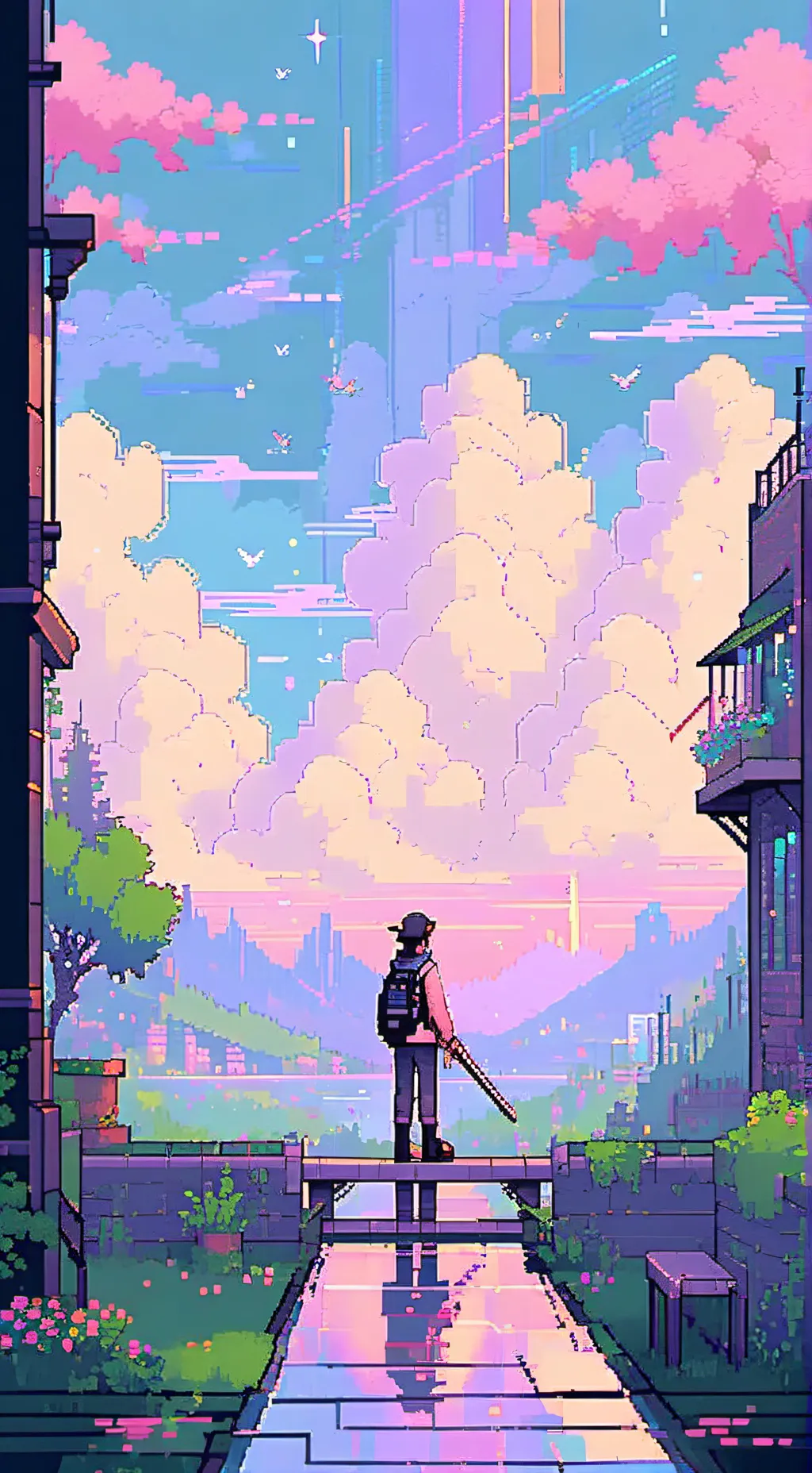 ai character: Tanjiro  background