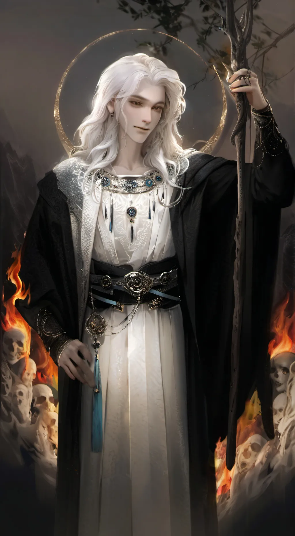 ai character: Awake background