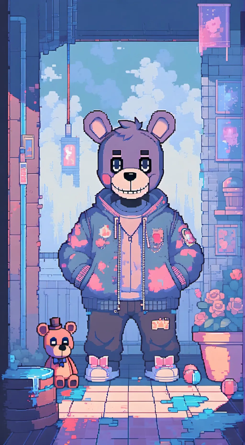ai character: fnaf background