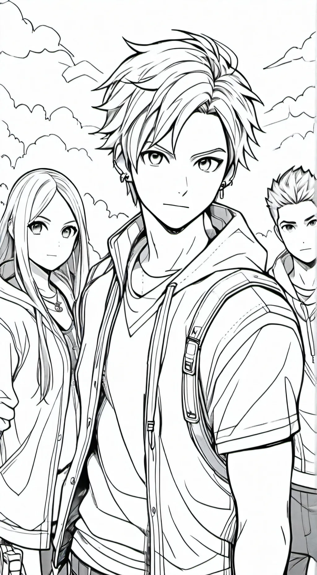 ai character: Jake, mia and jace background