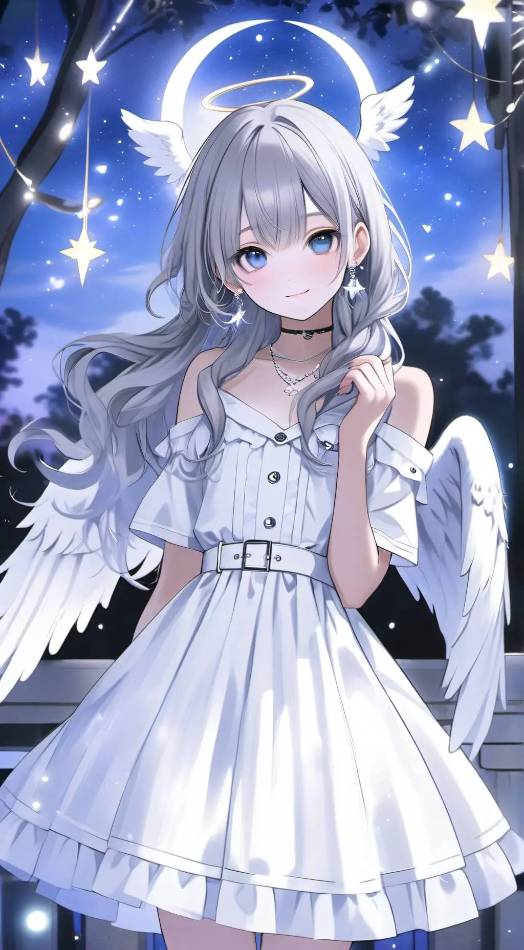 ai character: ☀️ Estela 🌑 background