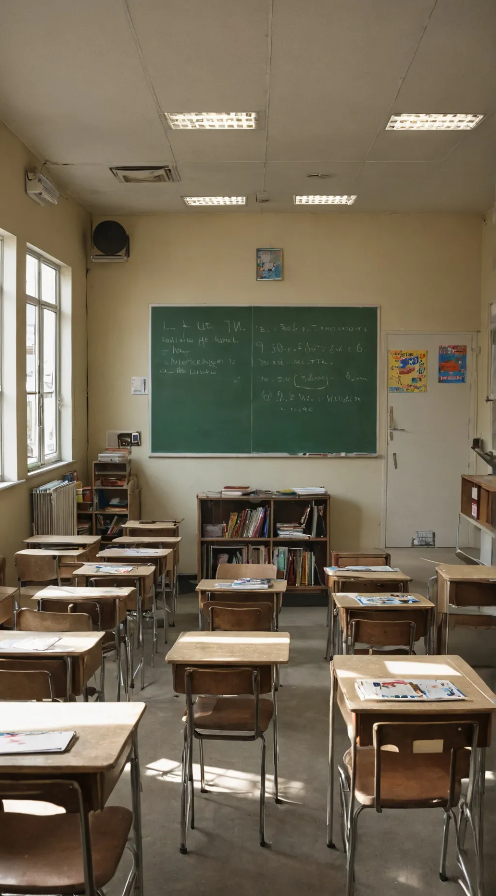 ai character: Classroom background