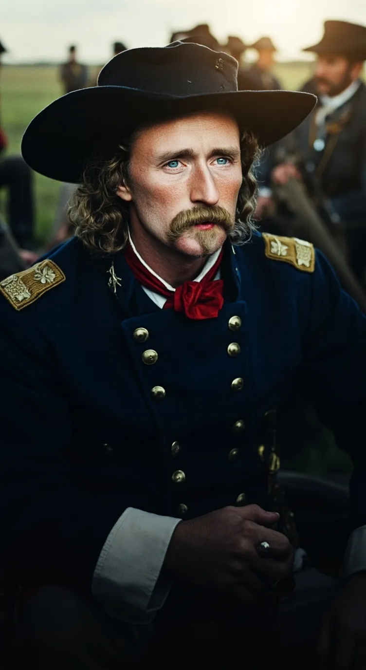 ai character: George Custer  background