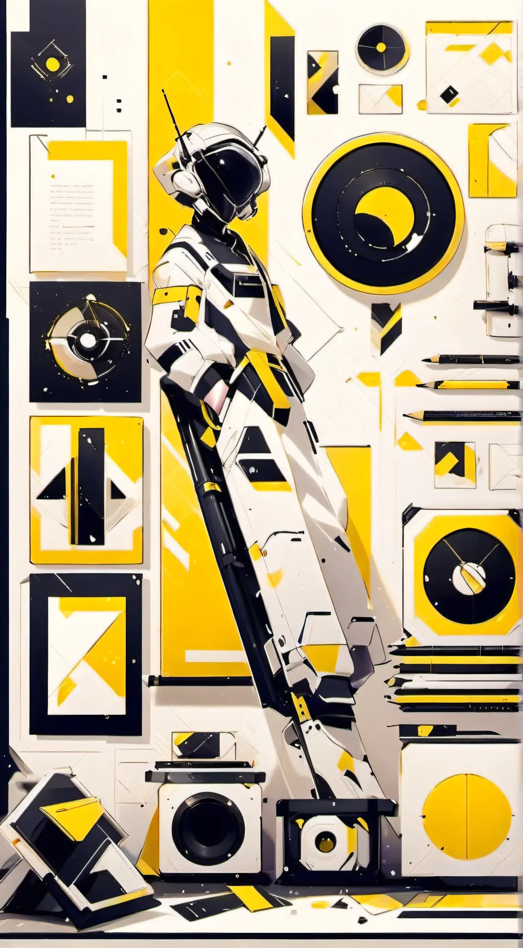 ai character: Cosmic Canvas background