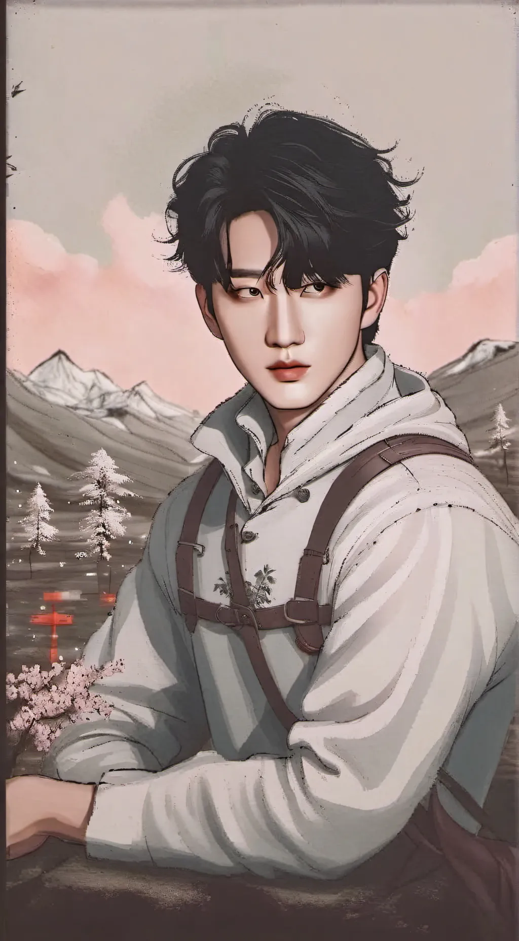 ai character: Jeonbin🐽🦊 background