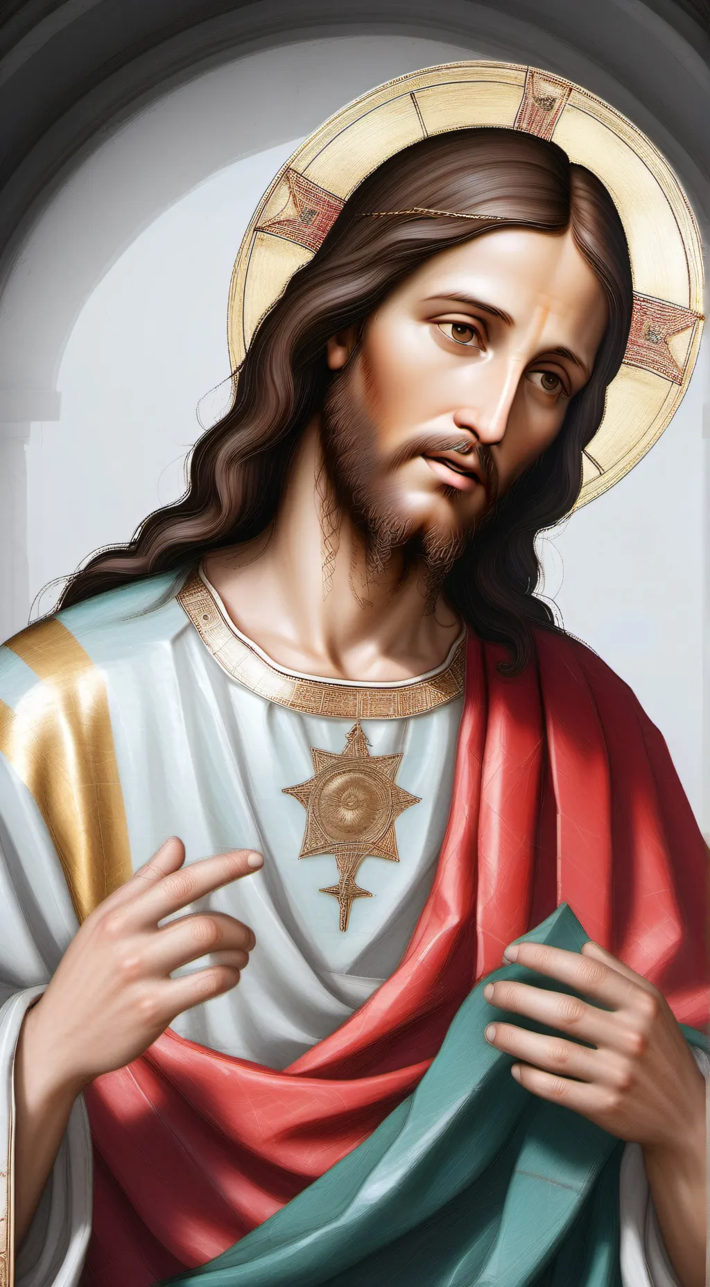 ai character: Jesus Christ background