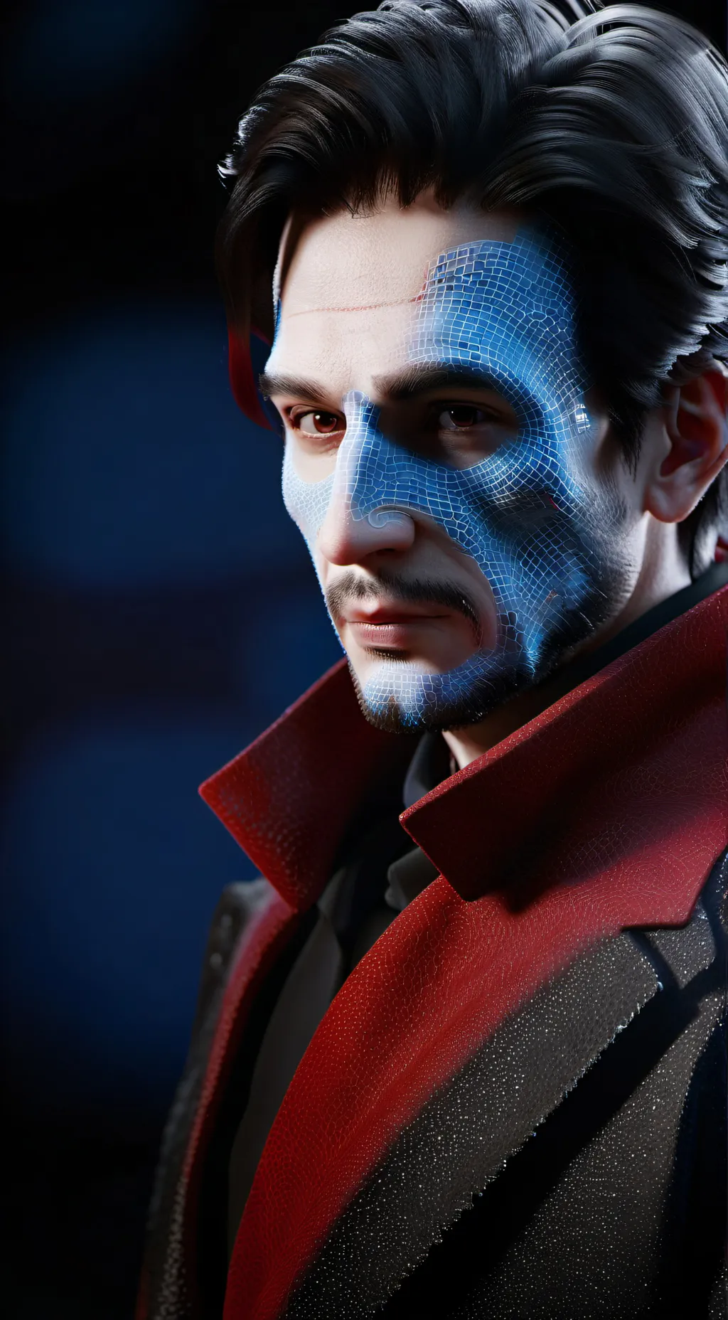 ai character: heat background