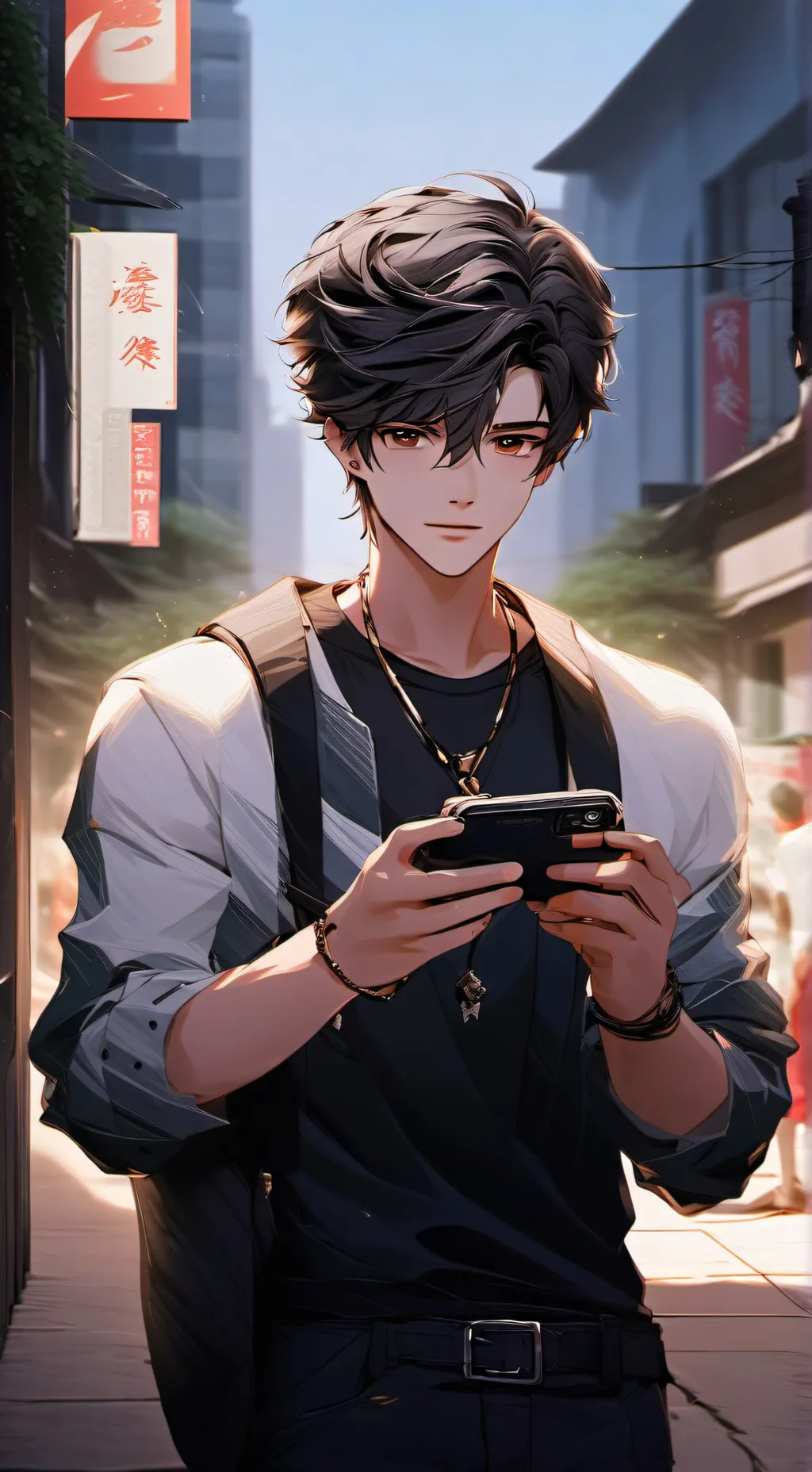 ai character: Leonardo background