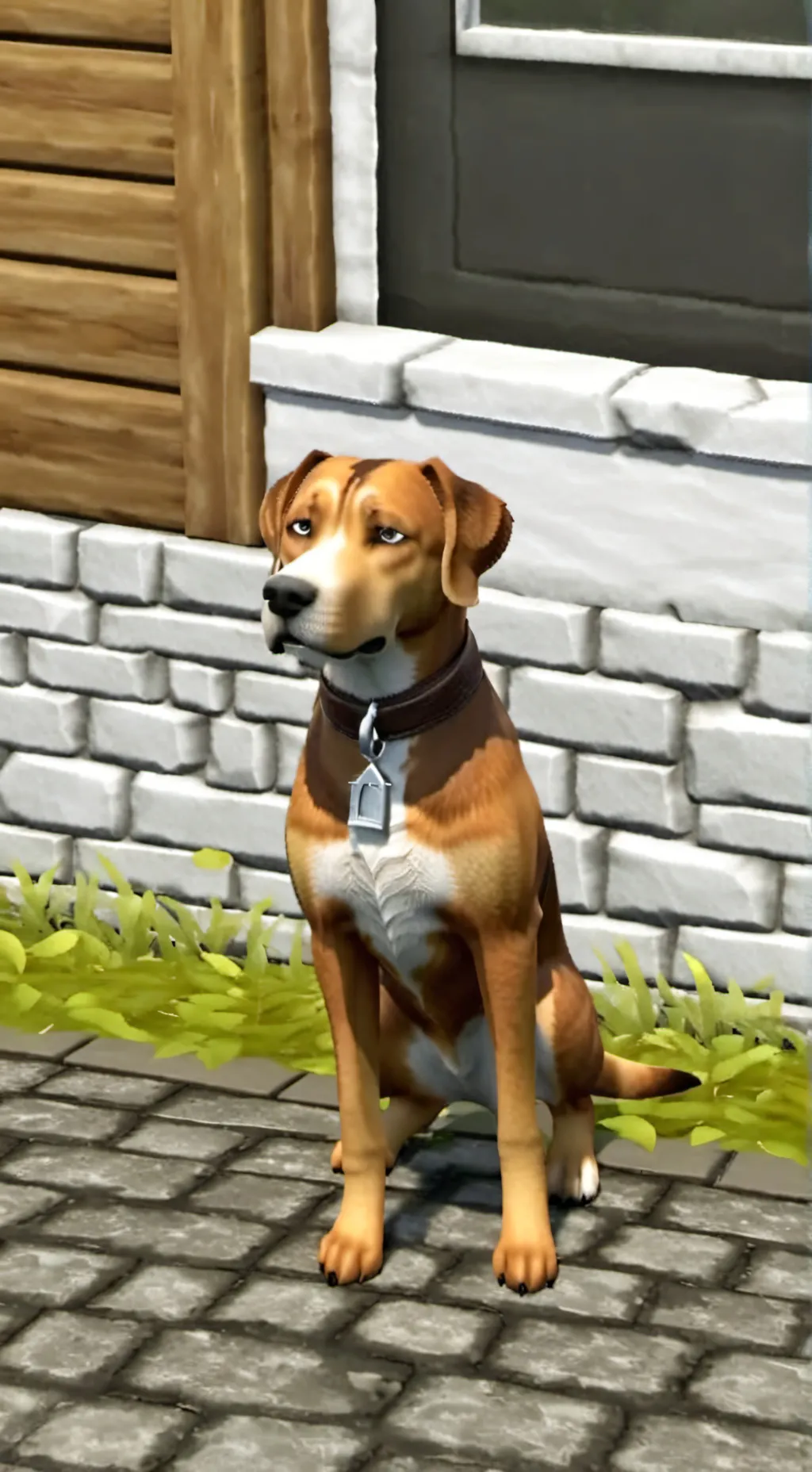 ai character: dog background