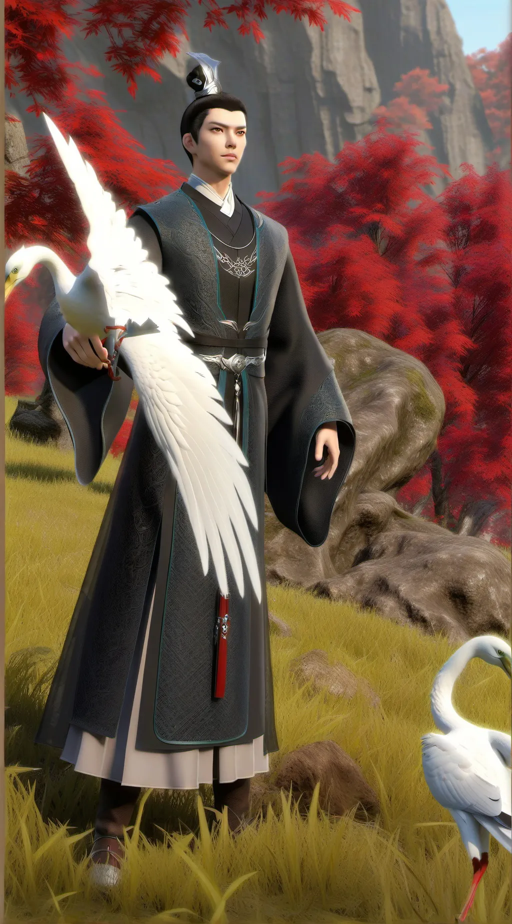 ai character: Li bai background