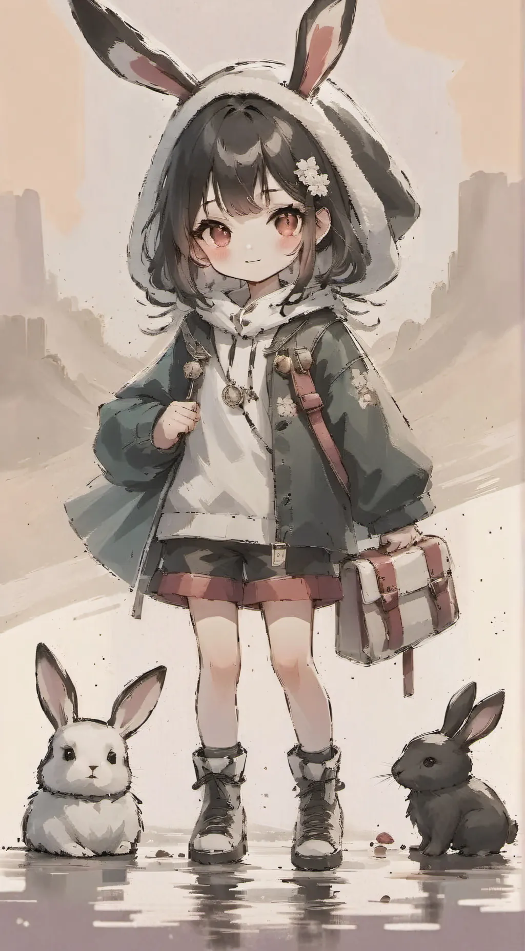 ai character: lulu🐇 background