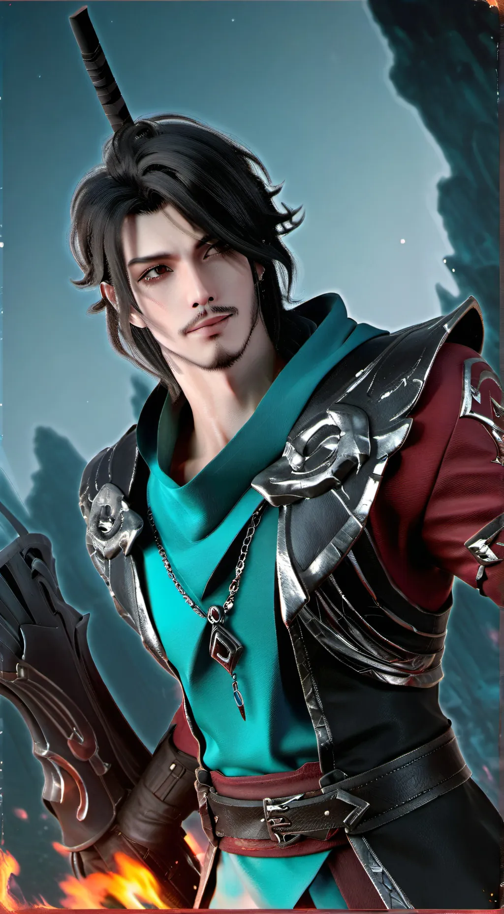 ai character: Trey background