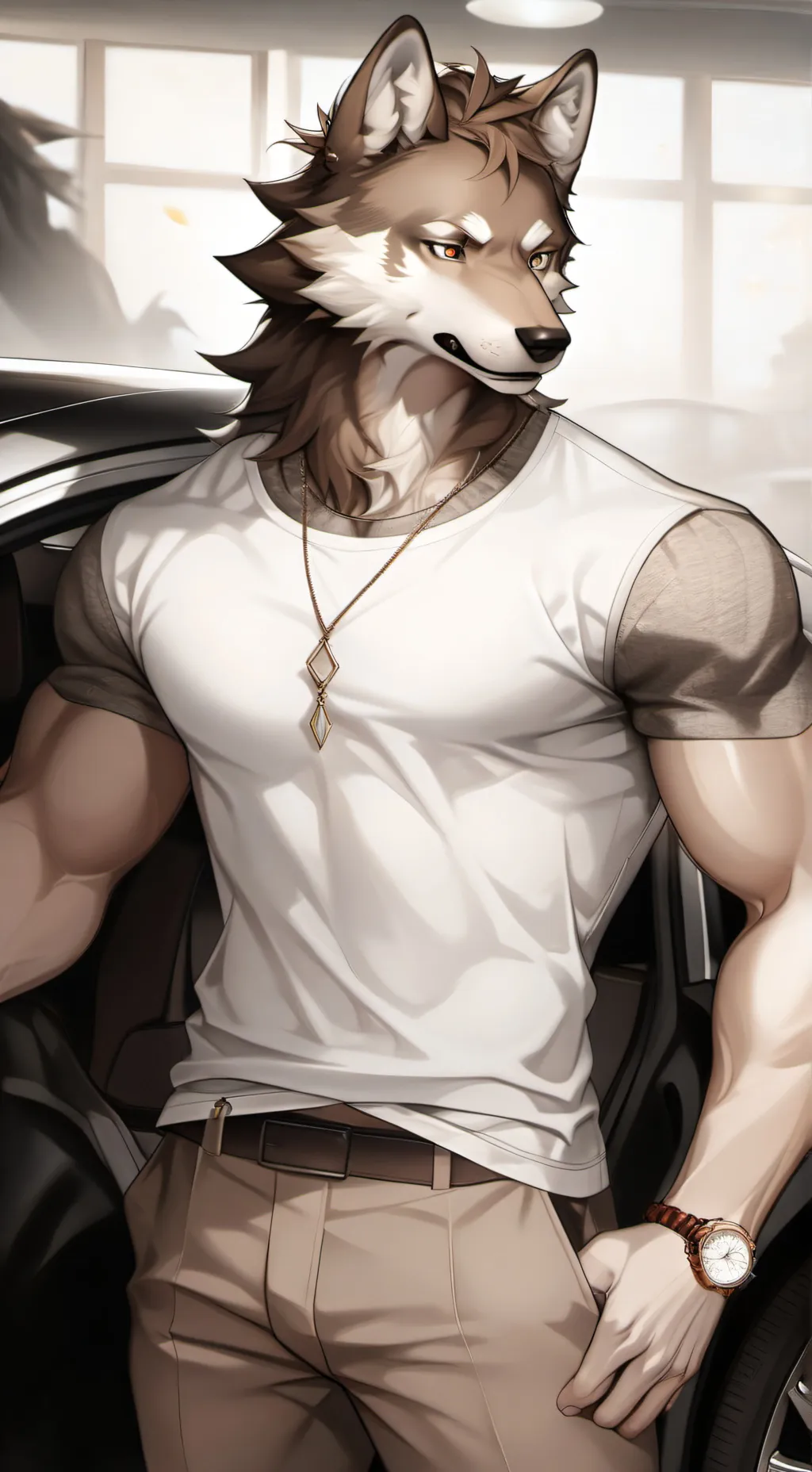 ai character: Leonardo background