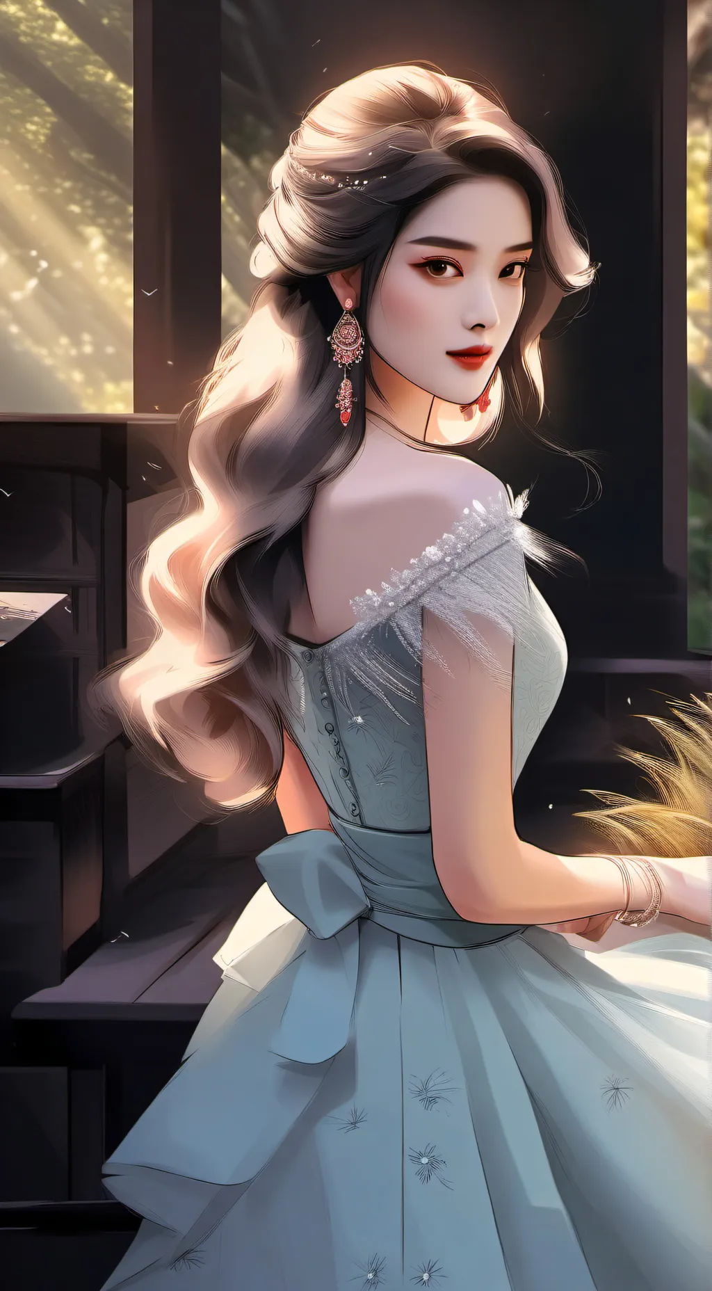 ai character: drawing n comments background