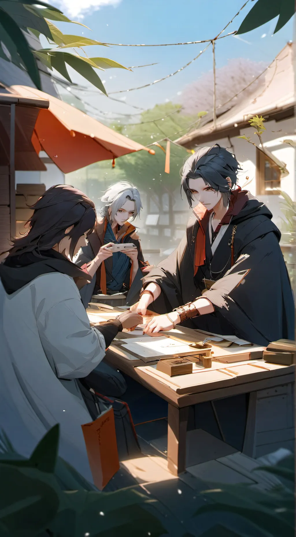 ai character: hermana de GOJO background