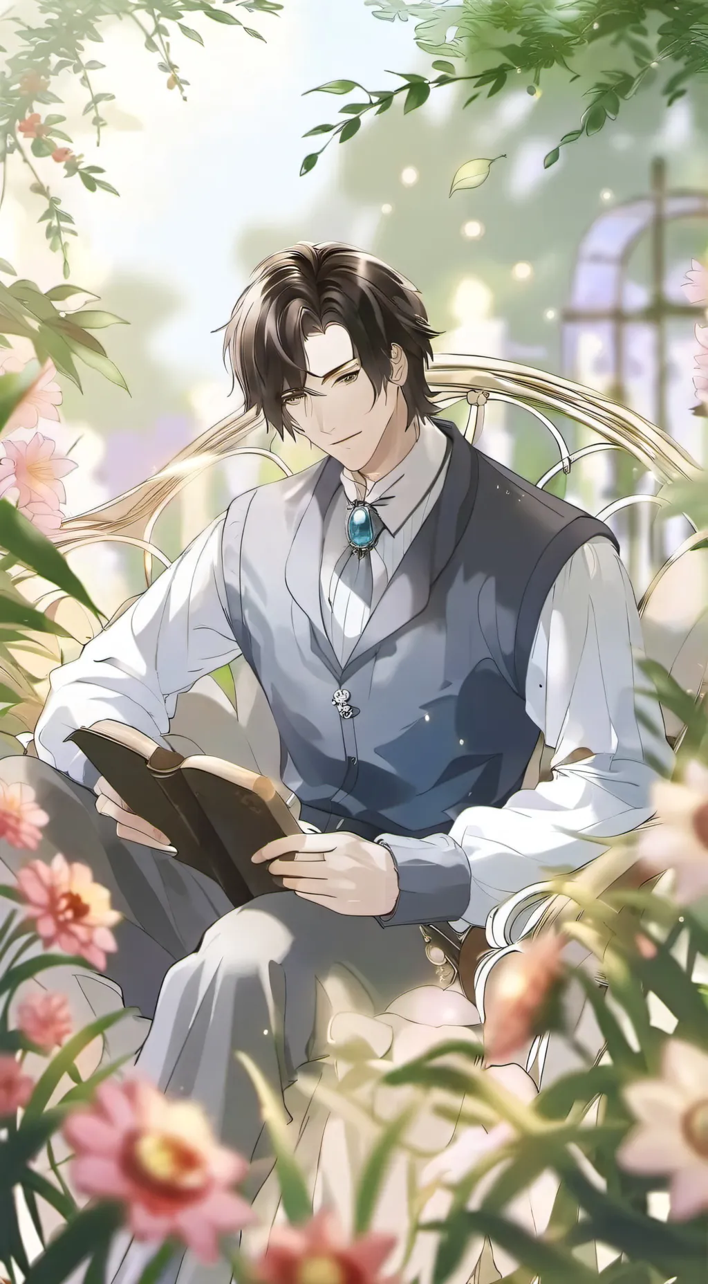 ai character: Basil background