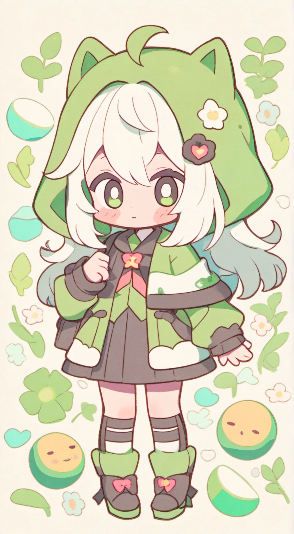 ai character: Moka MHA background