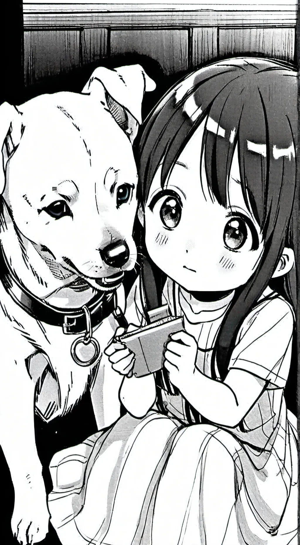 ai character: dog verse ￼ baby  background