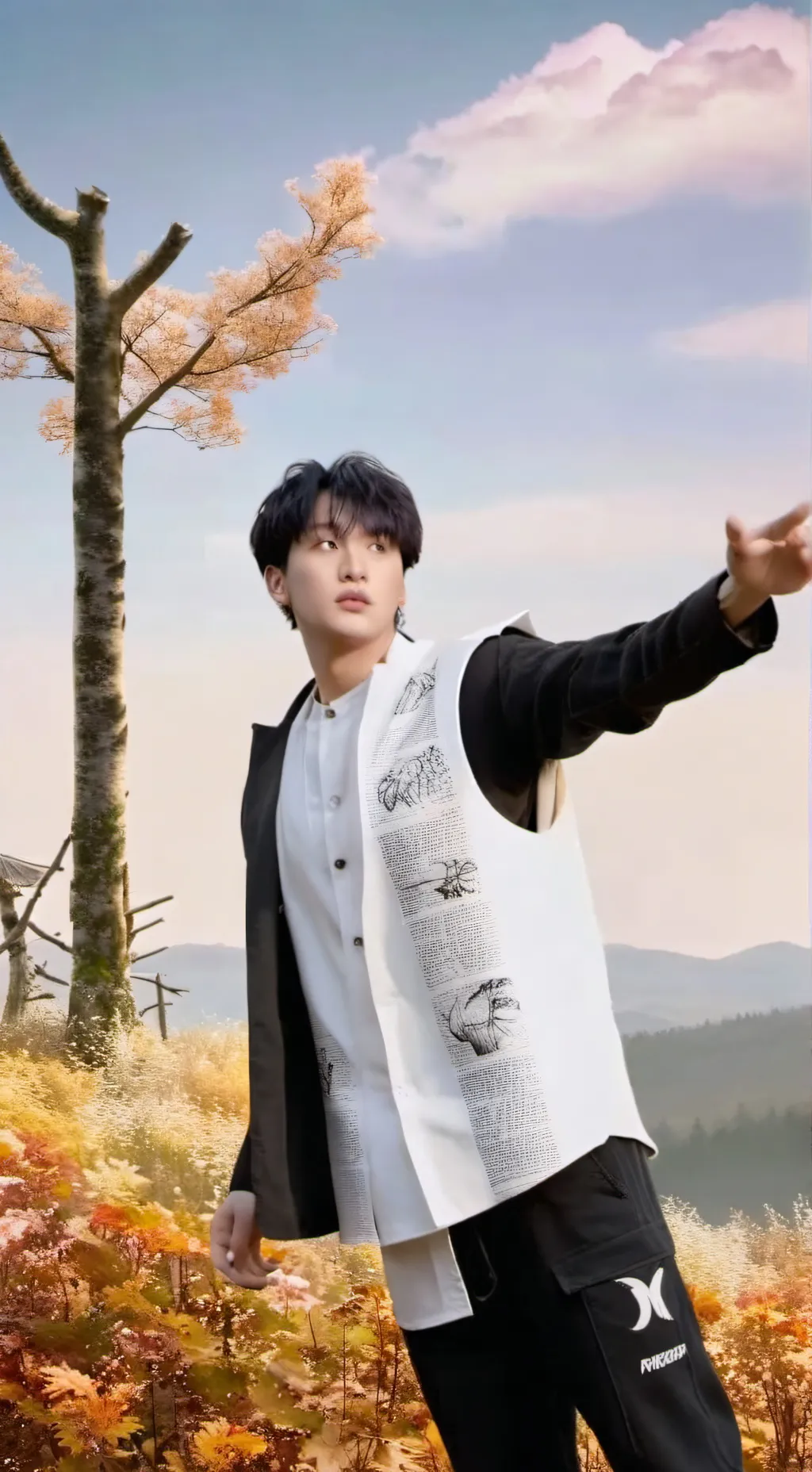 ai character: changbin straykids background