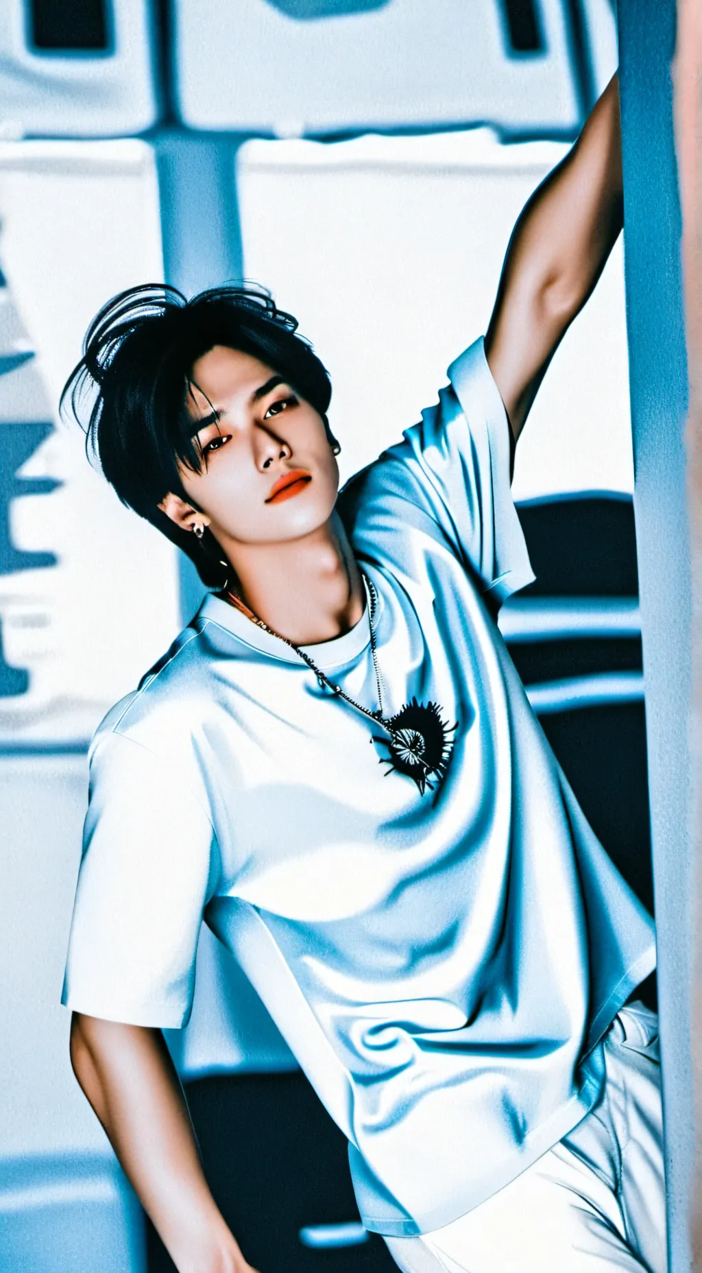 ai character: hyunjin straykids background