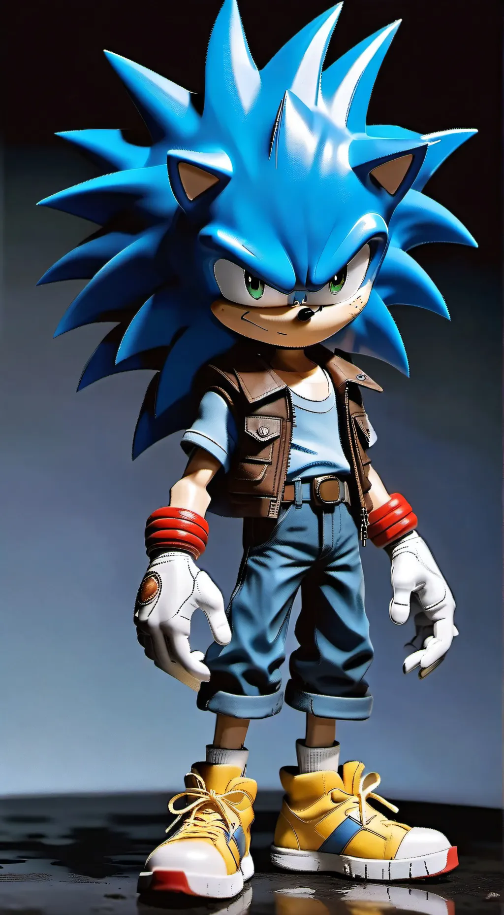 ai character: sonic movie background