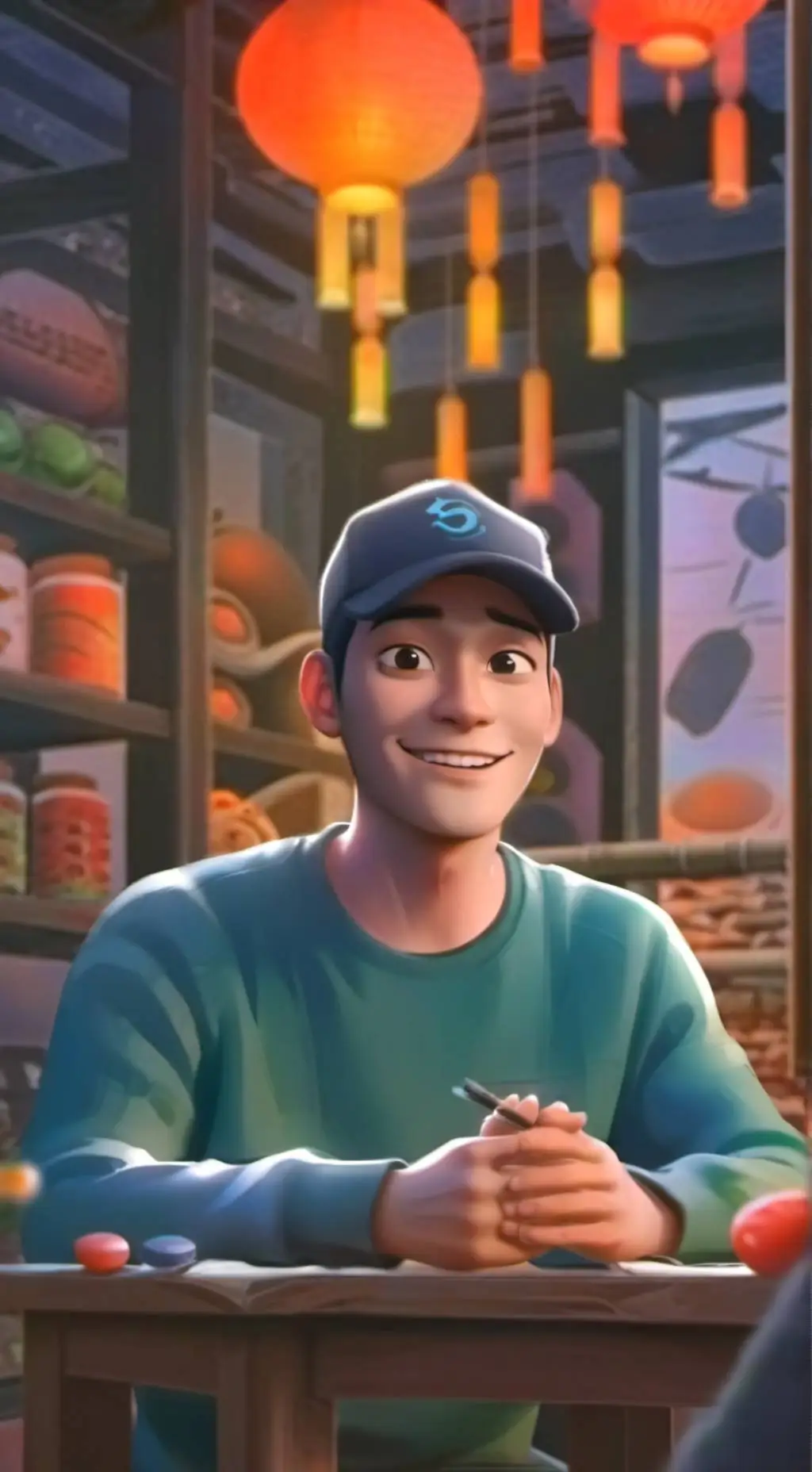 ai character: Tadashi Hamada background