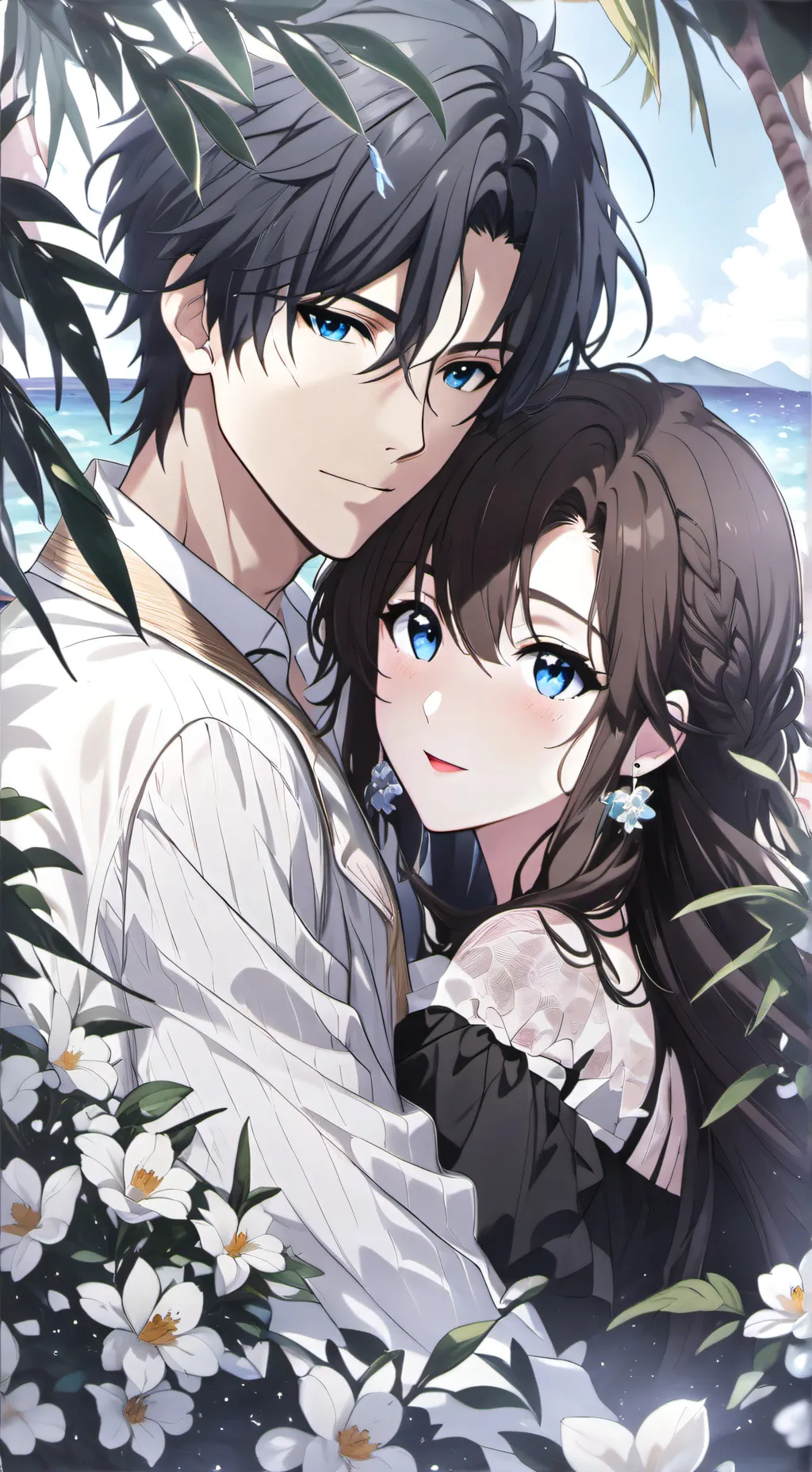 ai character: tae 🏝️🐬 background