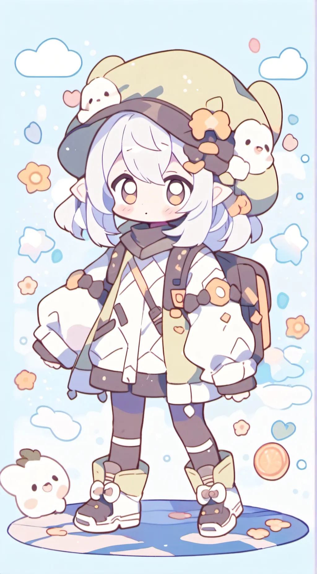 ai character: Lil Puppet show background