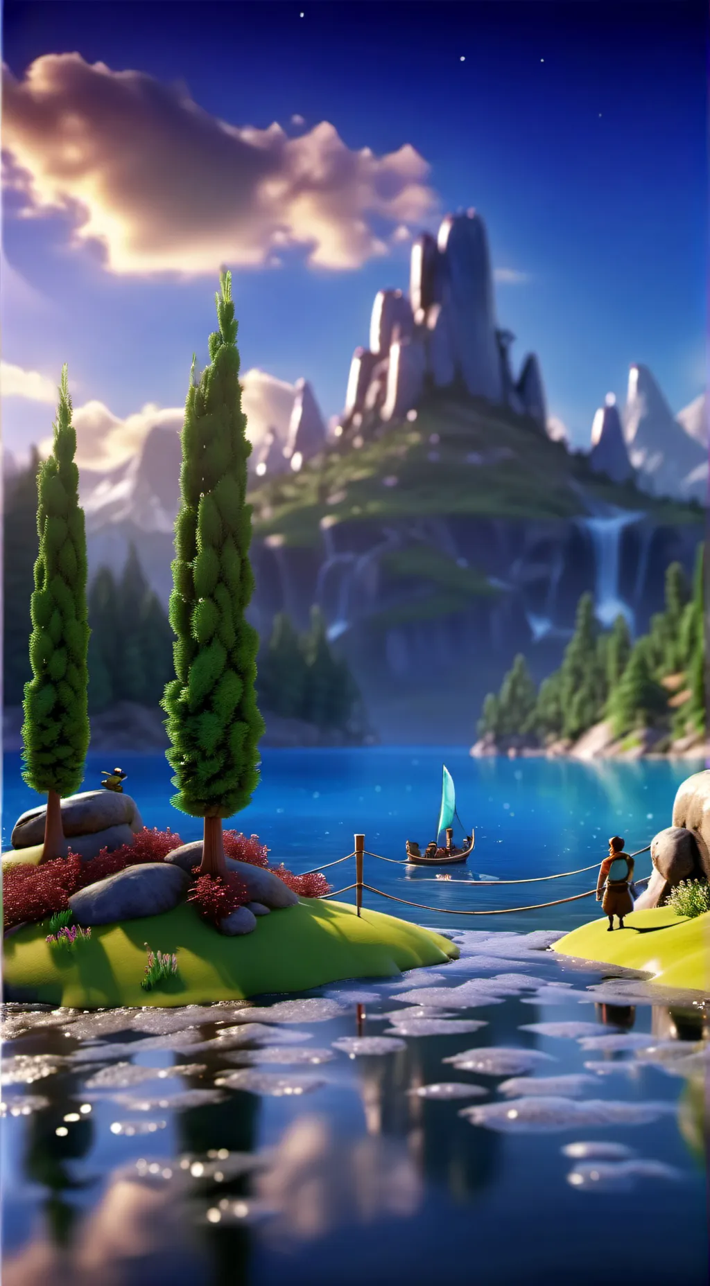 ai character: raddy x sky background