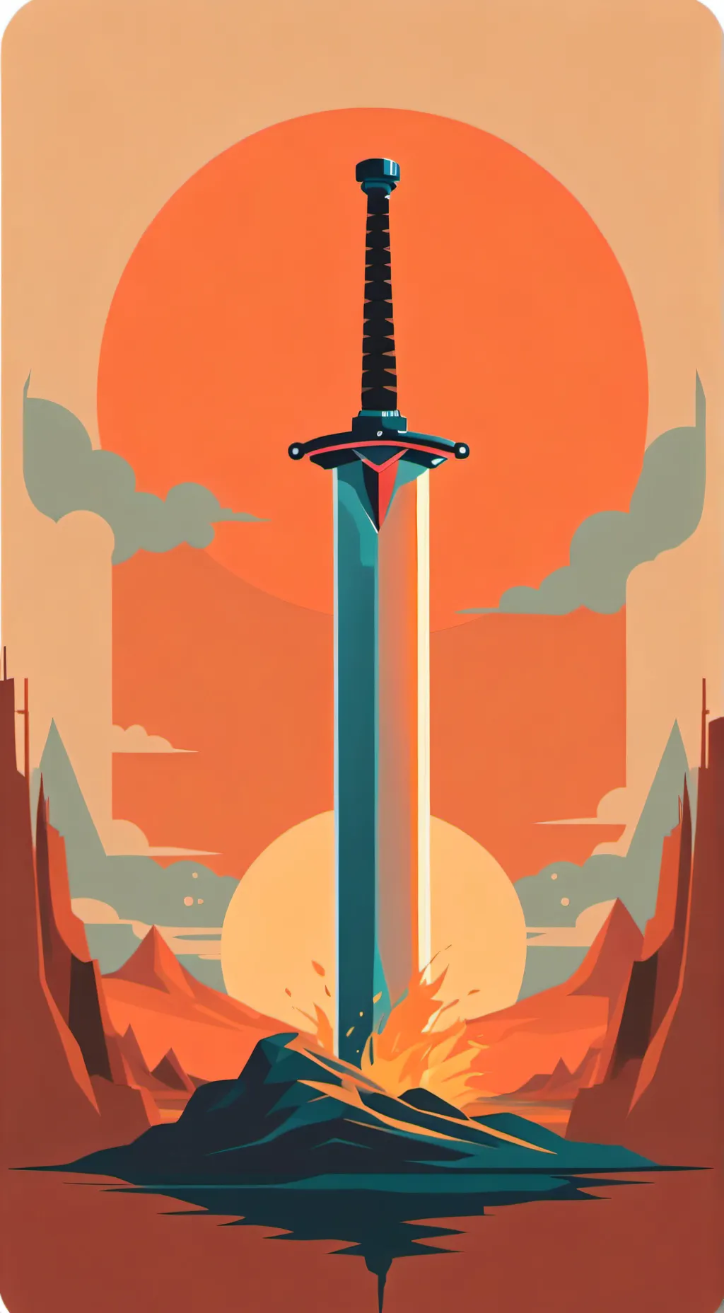 ai character: flame of the falle background