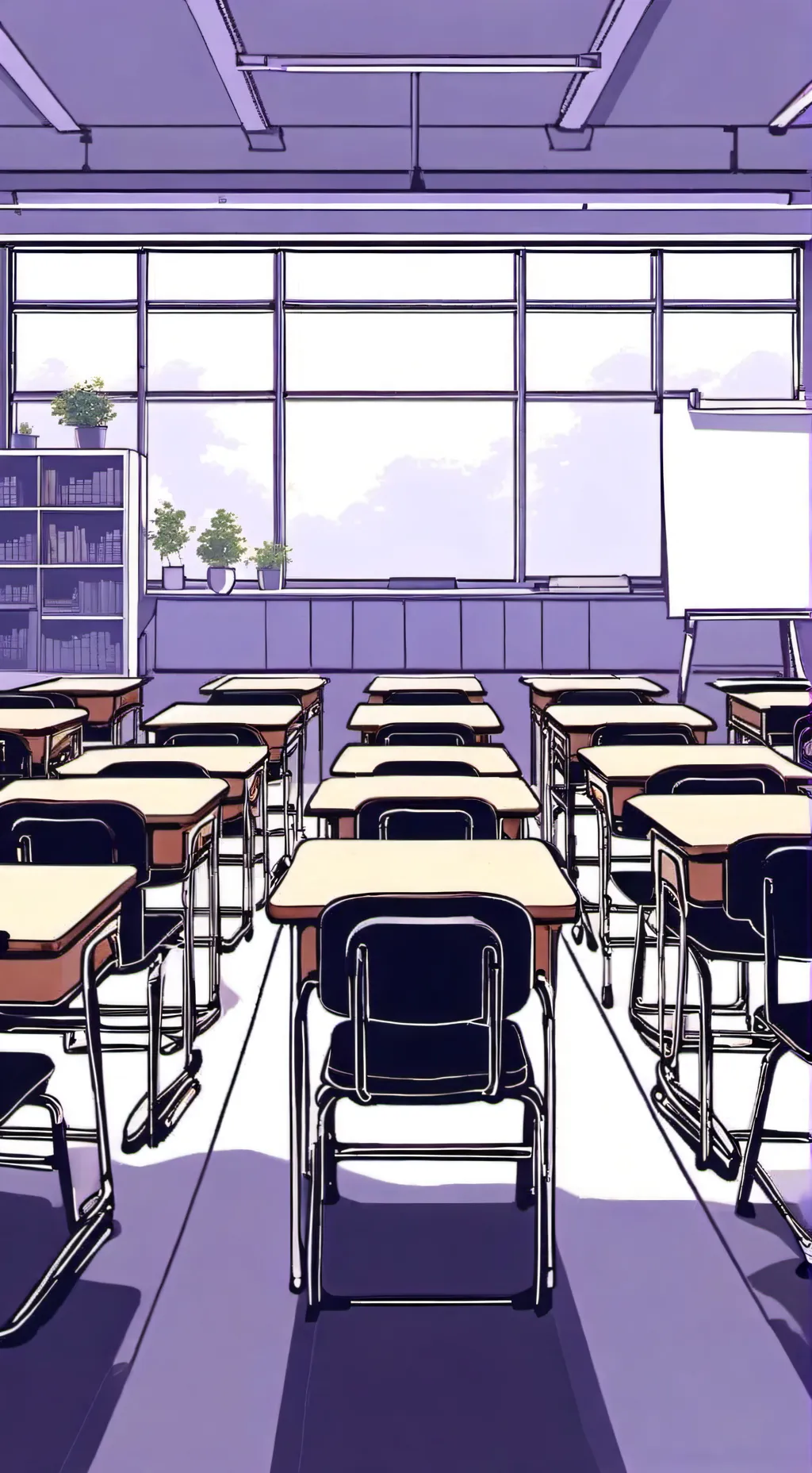ai character: Classroom background