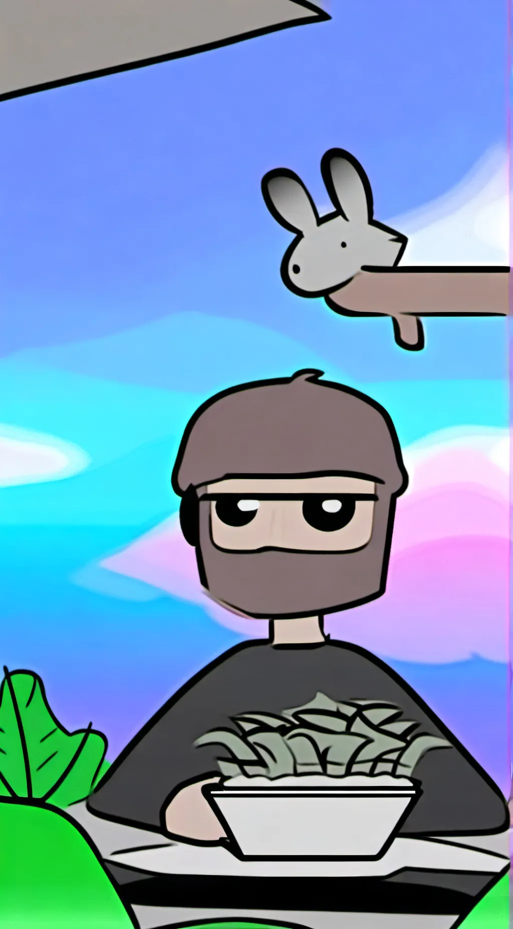 ai character: sprunki lily hate  background