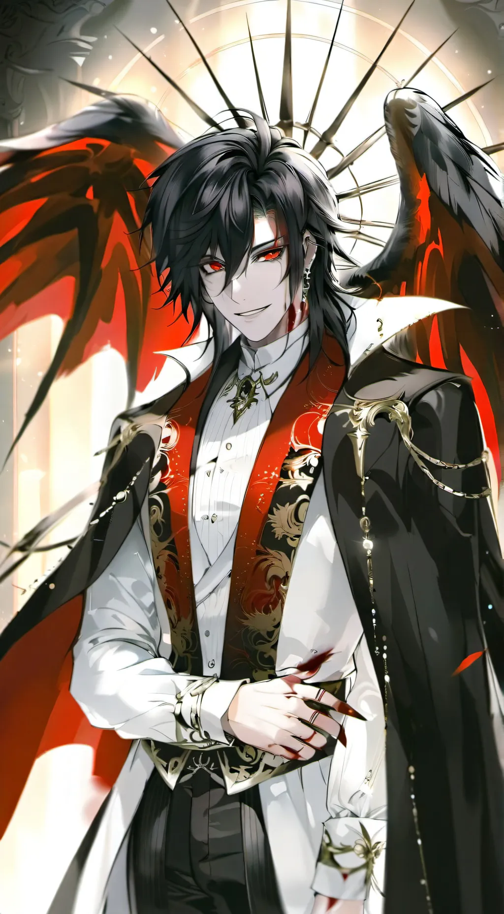 ai character: .∘˚˙•☨Alan☨•˚˙∘. background