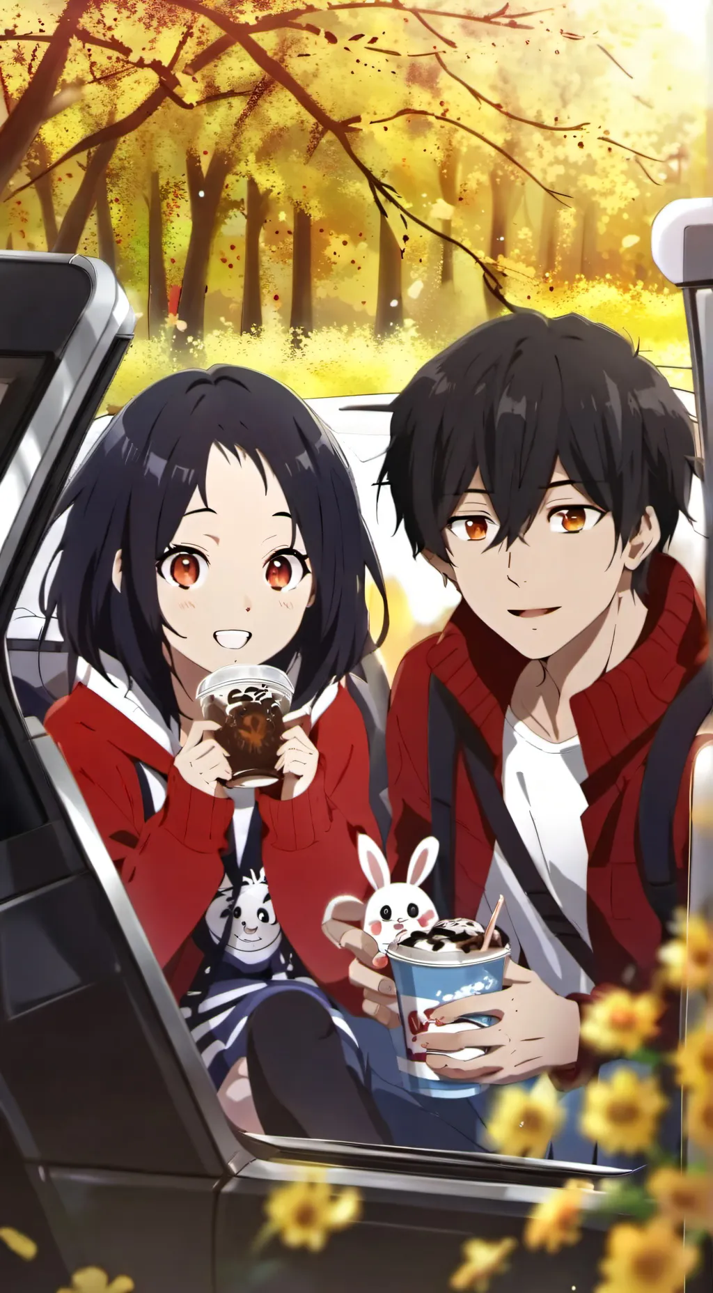 ai character: family road trip  background