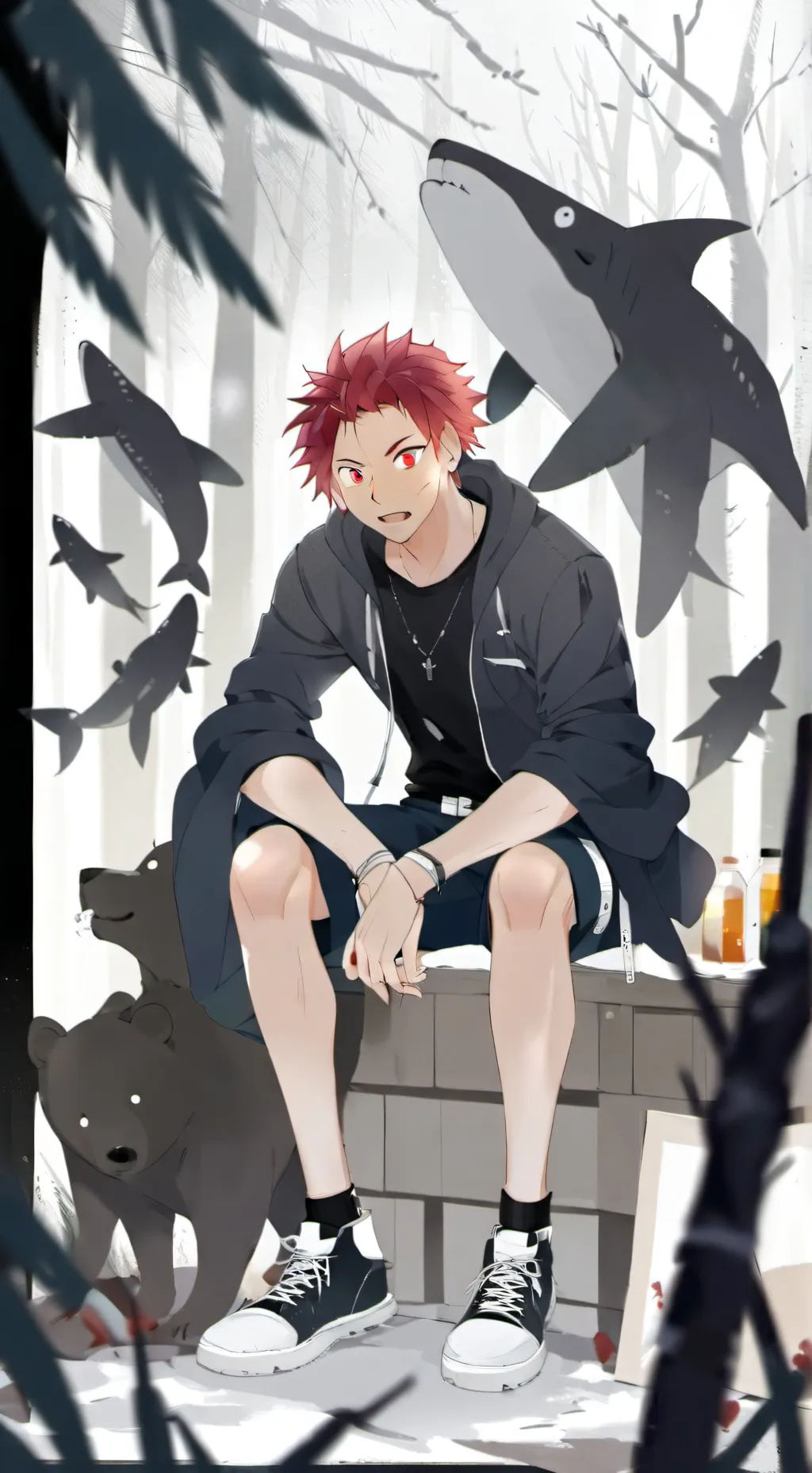 ai character: Kirishima sugar ￼ background