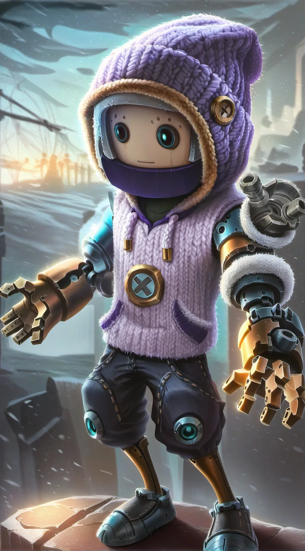 ai character: uzi background