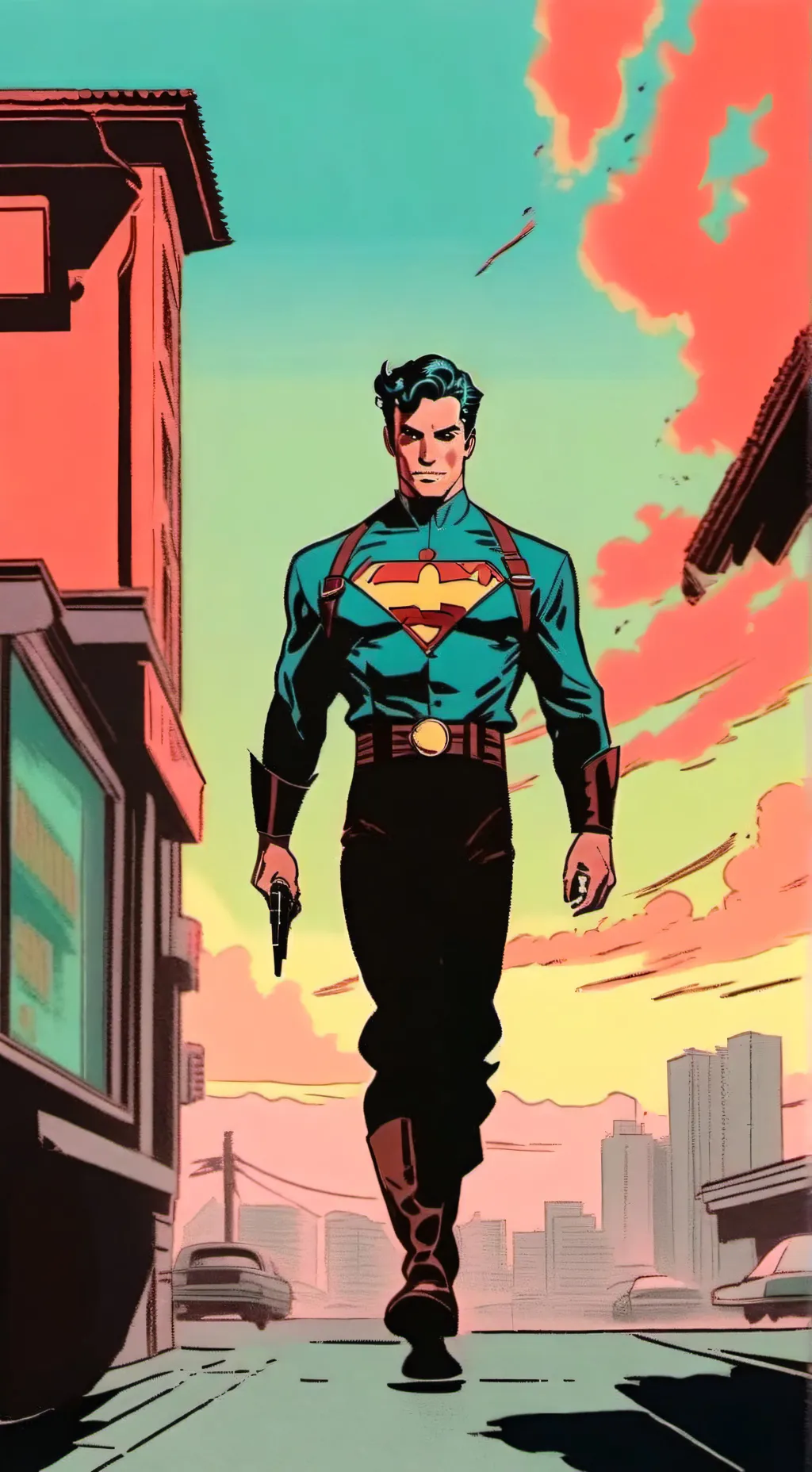 ai character: hybrid store background