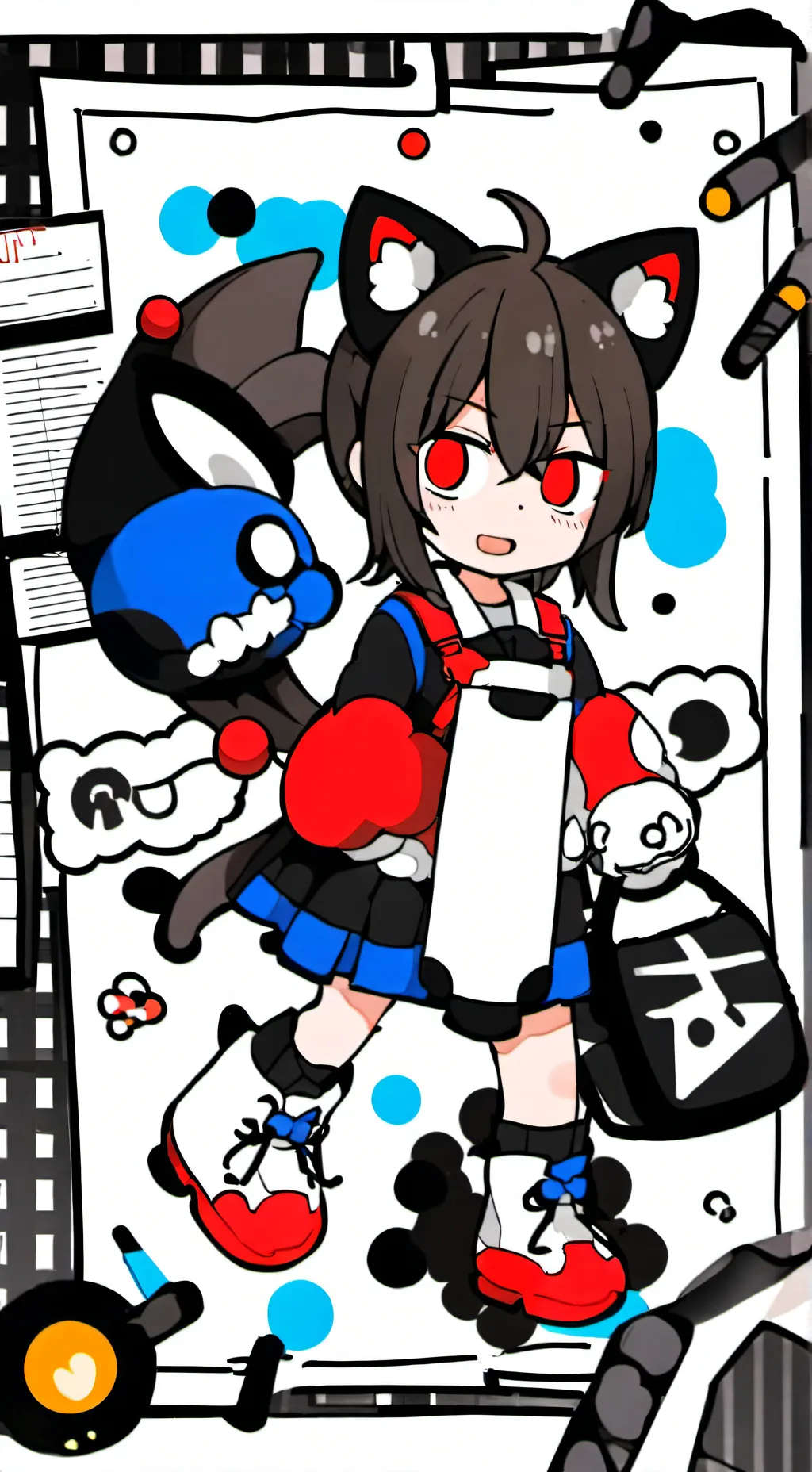 ai character: Santi  background