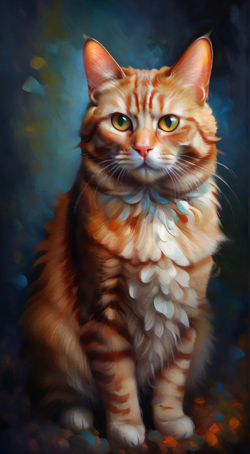 ai character: Garfield  background