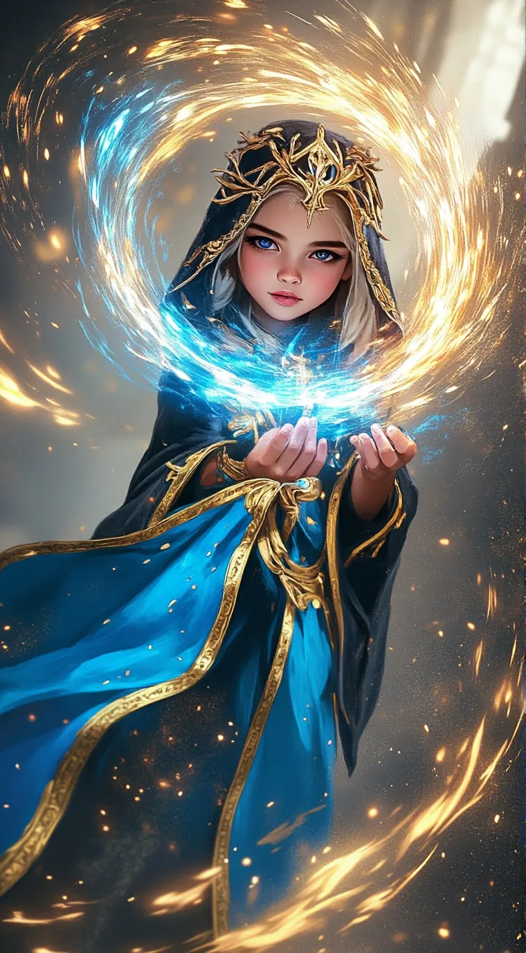 ai character: School princess  background