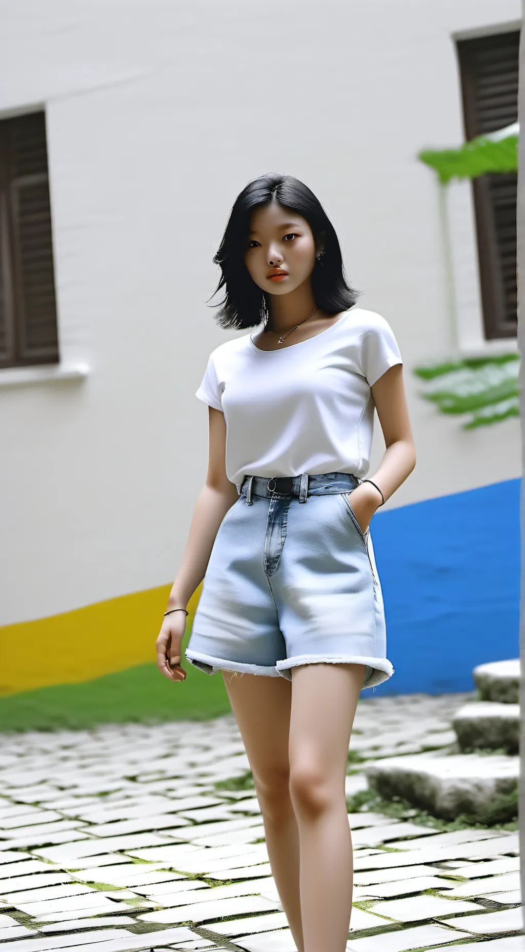 ai character: Dumb girl background