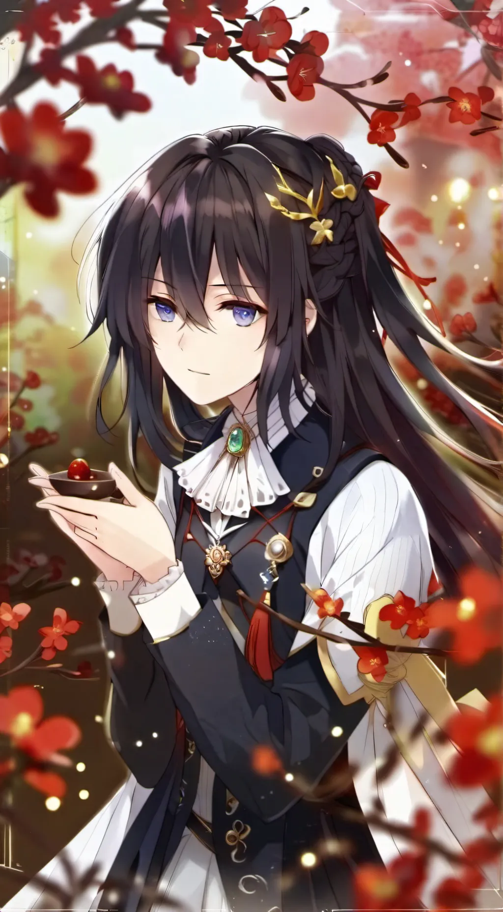 ai character: tomioka mujer  background