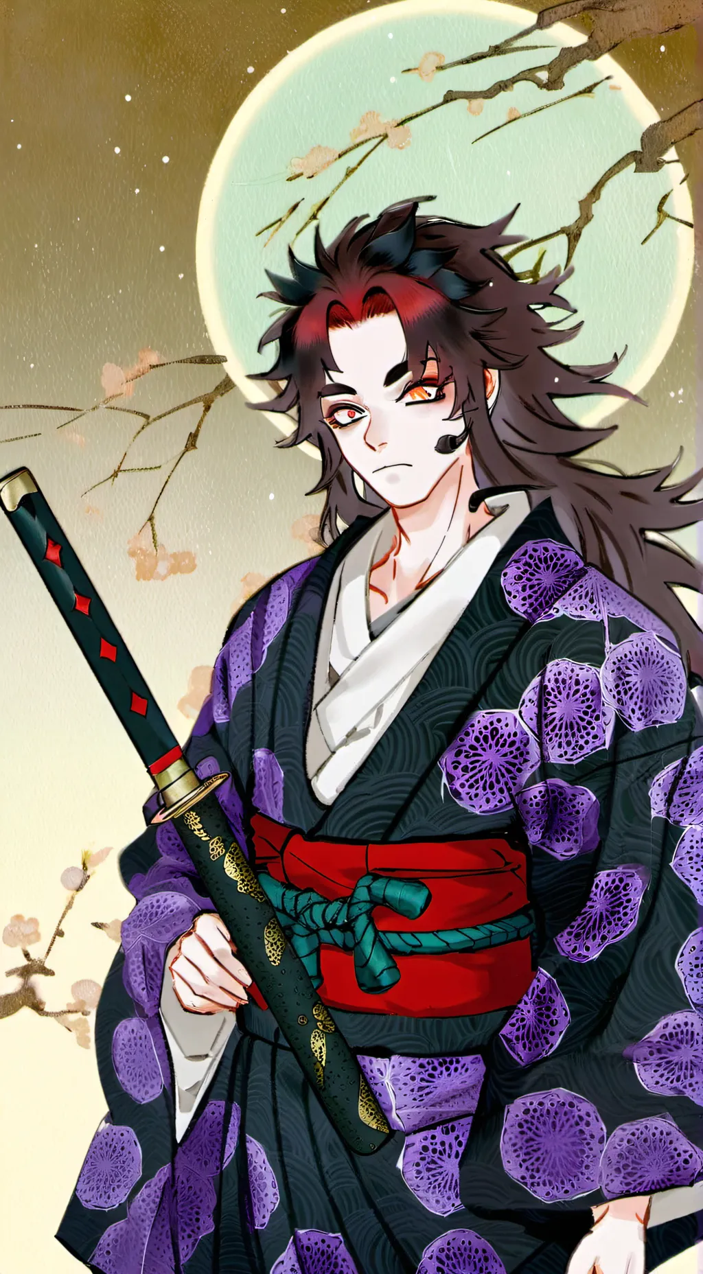 ai character: Kokushibo feb 14 🥀 background