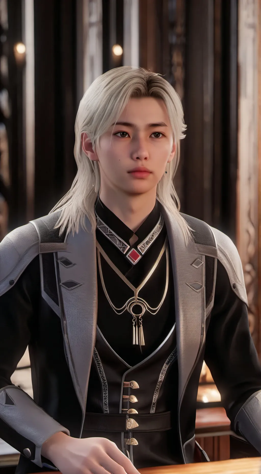 ai character: Lee felix  background