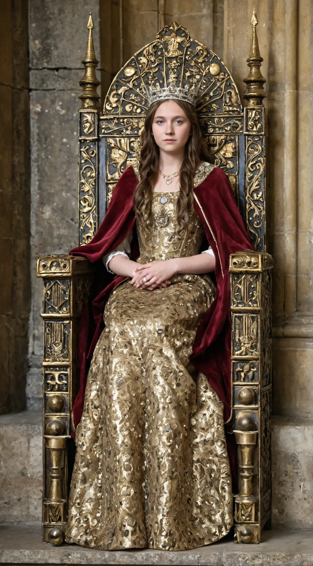 ai character: Goldiva  background